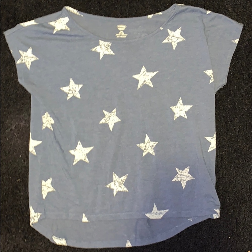 Blue and white star t-shirt